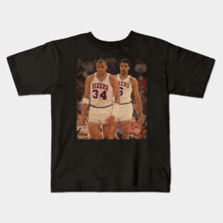 Charles Barkley and Julius Erving Kids T-Shirt